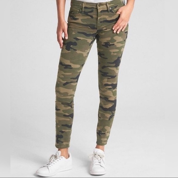 DAP Mid Rise True Skinny Ankle Jeans in Camo - Picture 5 of 5